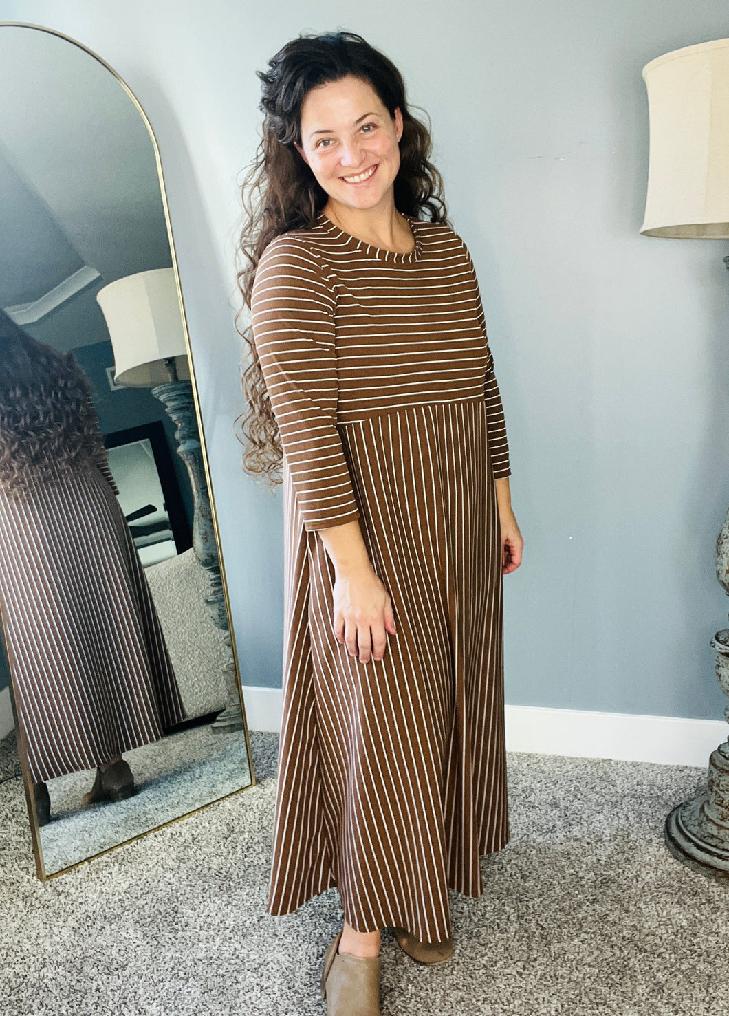 Everyday Style Dress- Capuccino Brown