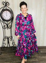 Jamie Smocked Waist Dress- Plum Floral