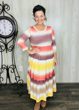 Tonya Tiered Dress- Fall Ombre