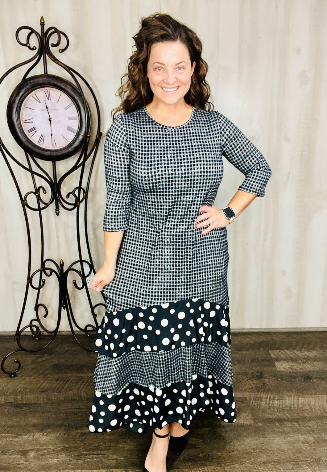 Plaid & Polkadot Dreams Dress