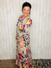 Michella High Low Dress-Mauve Floral