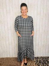 Black & Plaid Dreams Dress