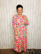 Amanda Pink Floral Dress