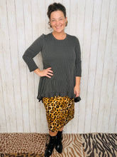 Miss Amy Thicker Fabric Pencil Skirt- (Regular & Plus) Animal Print