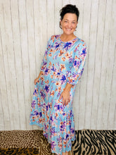Mallory Light Blue Floral Dress