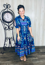 Melissa Mixed Print Dress- Pink Mix or Navy Mix
