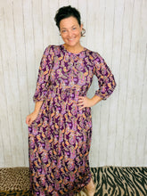 Missy Purple Paisley Dress