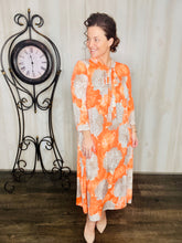 Brenda Bow Orange & Floral Dress