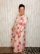 Tonya Marie Tiered Dress- Pink & Floral