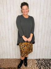 Miss Amy Thicker Fabric Pencil Skirt- (Regular & Plus) Animal Print