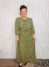Missy Olive Animal Print Dress