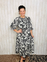 Power On The Day Dress-Black & White Class