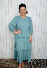 Ruffles & Luxury Dress-Sea Green