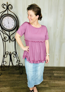 The Good & The Comfy Top- Black, Hot Pink or Mauve