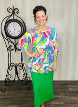 Amy Thicker Fabric Pencil Skirt- (Regular & Plus) Kelly Green (33" Length)