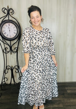 Leopard & Tan Mesh Overlay Dress