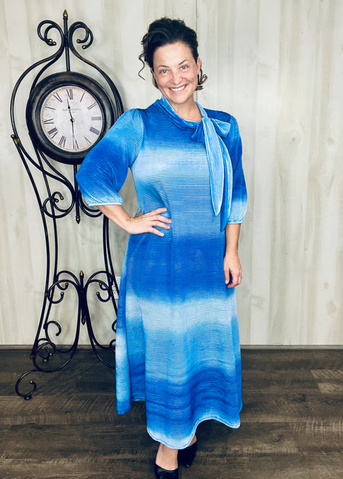 Suzanne Ombre Denim Dress