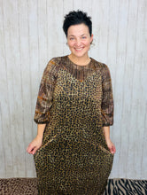 Leopard & Plaid Sequin Dress