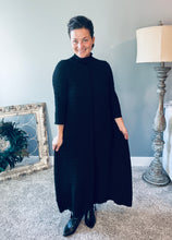 Jaqueline Vintage & Textured Dress- Black