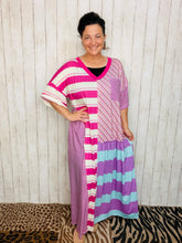 Purple Multi-Print T-Shirt Dress