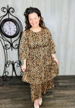 Juliet Ruffle Dress- Leopard