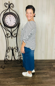 Trina Button Front A-Line Skirt