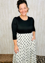 Tonya Black & White Polkadot Dress