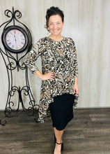 Dramatic High-Low Tunic -Animal Print