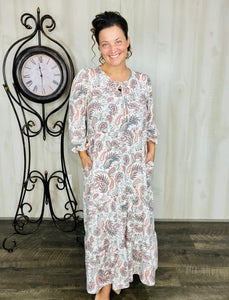 Connie Soft Paisley Dress
