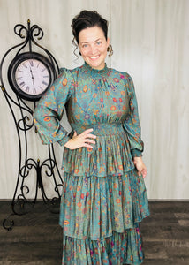 Ruffles & Class Dress- Green