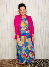Madeline Ruched Sleeved Blazer- Pink