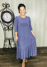 Tonya Marie Tiered Dress-Violet