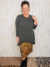 Miss Amy Thicker Fabric Pencil Skirt- (Regular & Plus) Animal Print