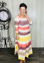 Tonya Tiered Dress- Fall Ombre