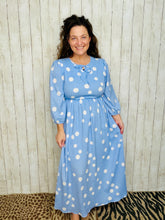 Kayla Blue Dot Dress