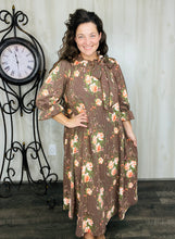 Chocolate & Floral Dress