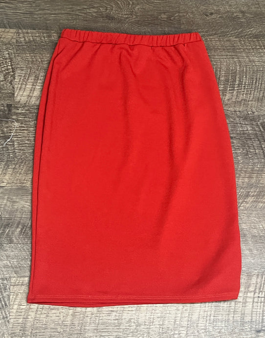 Laura Rust Pencil Style Skirt-Textured (REGULAR & PLUS) (
