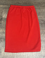 Laura Rust Pencil Style Skirt-Textured (REGULAR & PLUS)