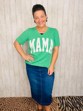 Mama Ribbed Top-Kelly Green