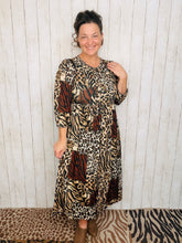 Missy Midi Length Animal Print Dress