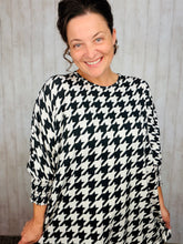 Houndstooth Dolman Top