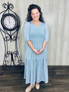 Jenna Denim & Ivory Dress