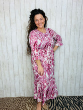 Janice Mauve Swirl Dress