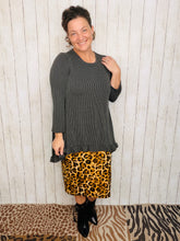 Miss Amy Thicker Fabric Pencil Skirt- (Regular & Plus) Animal Print