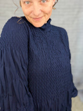 Ruffles & Class Dress- Navy