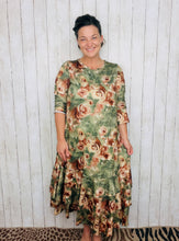 Vintage & Olive Ruffle Hem Dress