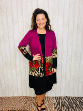 Magenta Rose Cardigan