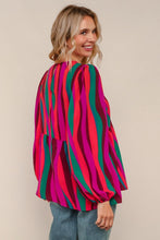 Colors of Fall Striped Peplum Top