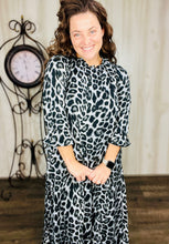 Style & Comfort Dress- Black Leopard