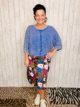 Missy Leopard & Floral Swim/Active Skirt (Hidden Shorts) 22”